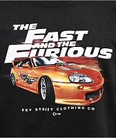 Key Street x The Fast And The Furious Brian's Car Black T-Shirt