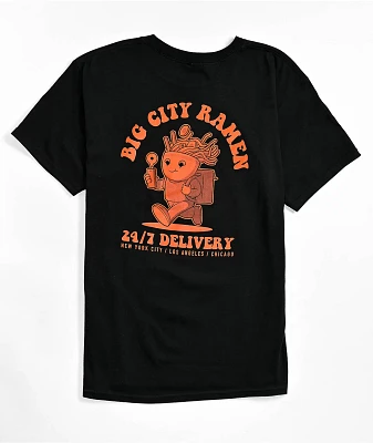 Kids Big City Ramen Black T-Shirt