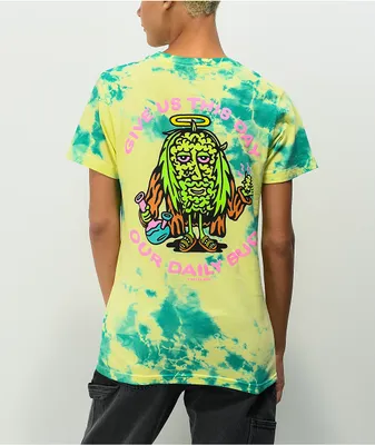 Killer Acid Daily Bud Green & Yellow Tie Dye T-Shirt