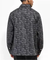Killer Acid Groovy Grey Zip Shacket