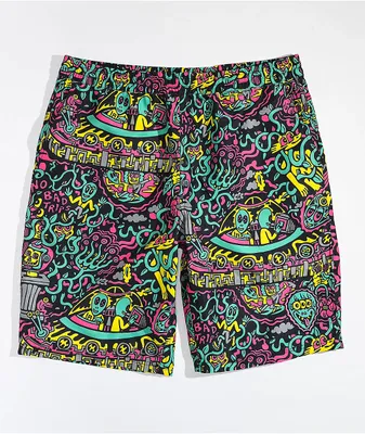 Killer Acid No Bad Trips Black Board Shorts