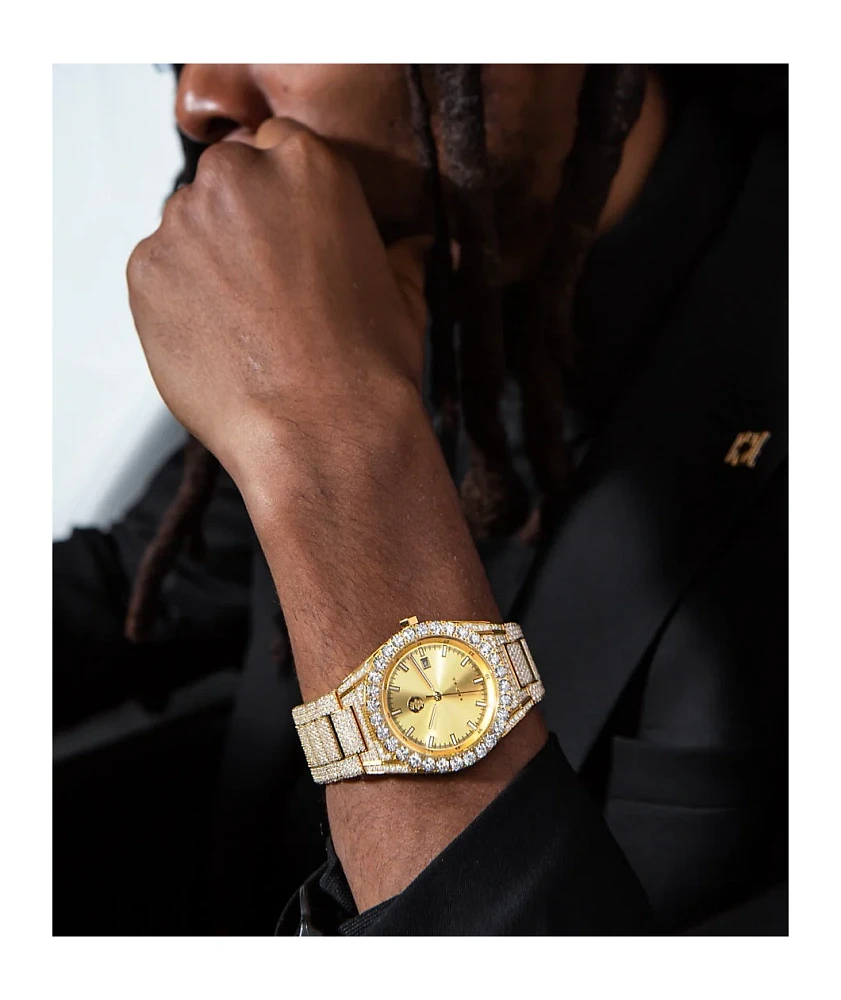 King Ice Arctic III Gold Analog Watch