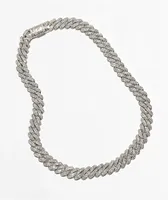 King Ice Diamond Cut 20" Silver Miami Cuban Link Chain
