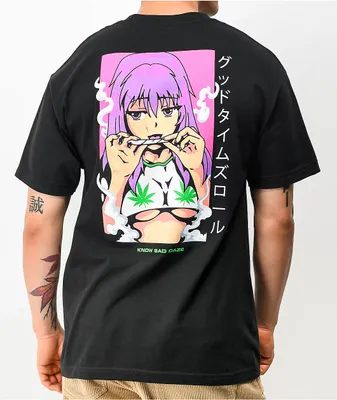 Know Bad Daze Good Times Roll Black T-Shirt