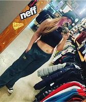 Krooked Eyes Dark Green Elastic Waist Corduroy Pants