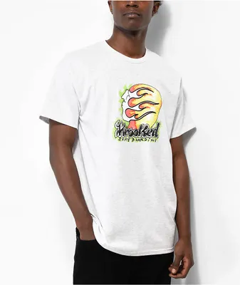 Krooked Gast Town Ash Grey T-Shirt