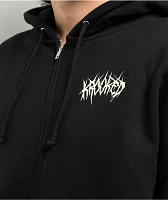 Krooked Necro-Shmoo Black Zip Hoodie