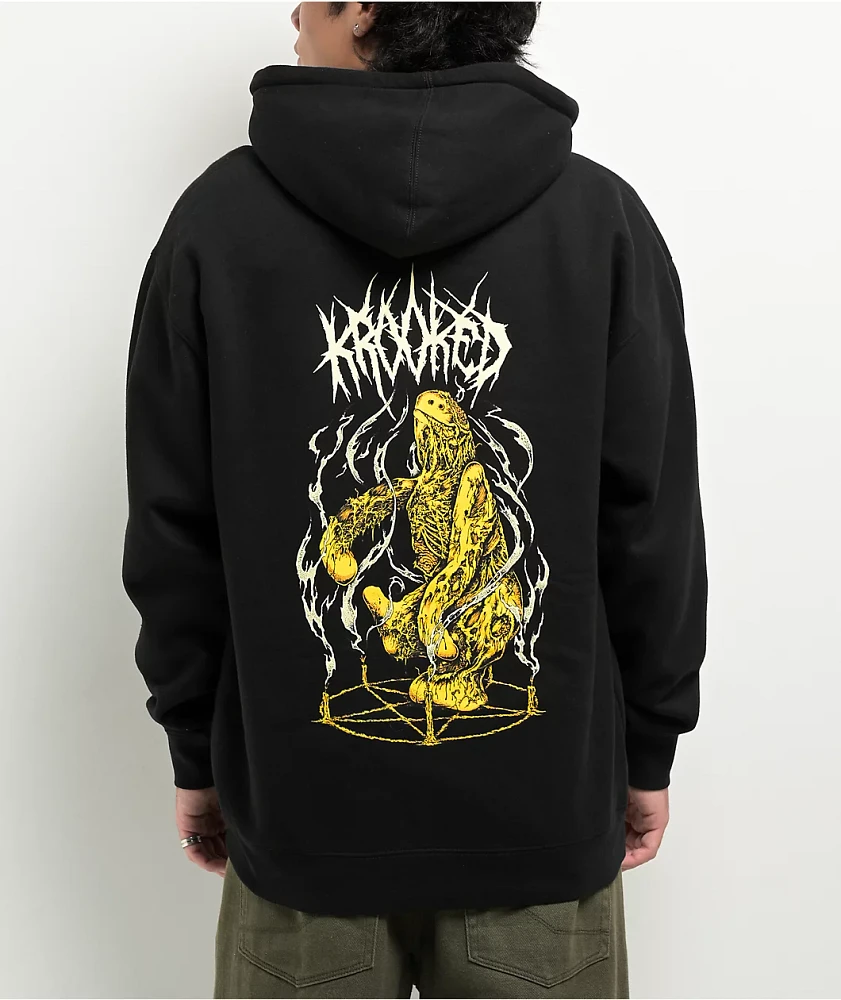 Krooked Necro-Shmoo Black Zip Hoodie