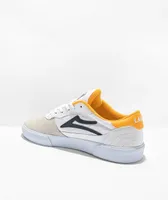 Lakai Cambridge White, Navy & Yellow Skate Shoes
