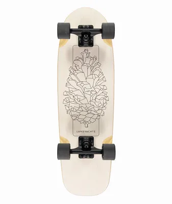 Landyachtz Dinghy Pinecone White Blunt Cruiser Skateboard Complete
