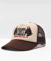Learn To Forget Pitbull Brown Trucker Hat