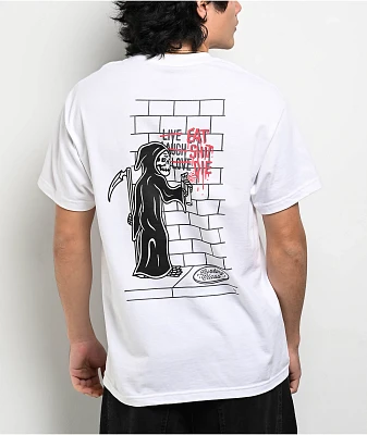 Lurking Class By Sketchy Tank Eat Shit White T-Shirt