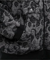 Lurking Class By Sketchy Tank Mob Grey & Black Zip Hoodie