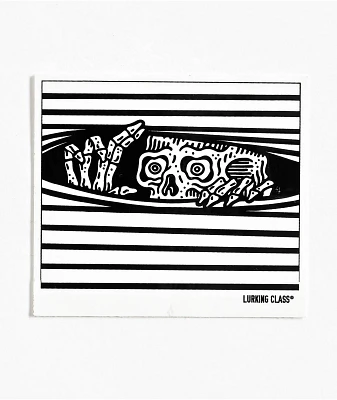 Lurking Class Peeking White Sticker