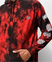 Lurking Class by Sketchy Tank Branch Logo Red Tie Dye Hoodie
