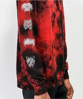 Lurking Class by Sketchy Tank Branch Logo Red Tie Dye Hoodie
