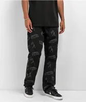 Lurking Class by Sketchy Tank Burnout Black Denim Jeans