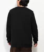 Lurking Class by Sketchy Tank Burnouts Black Crewneck Sweatshirt