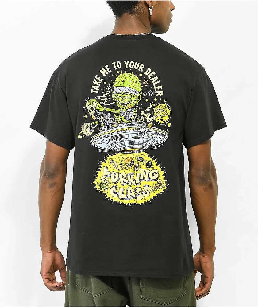 Lurking Class by Sketchy Tank Burrito Breath Dealer Black T-Shirt