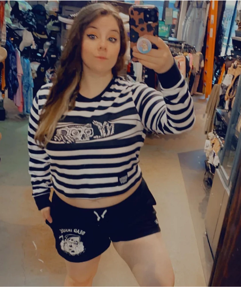 Lurking Class by Sketchy Tank Dead Inside Black Sweat Shorts