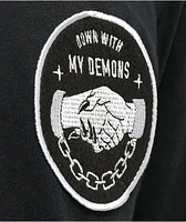 Lurking Class by Sketchy Tank Demons Black Baseball Jersey