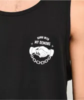 Lurking Class by Sketchy Tank Demons Black Tank Top
