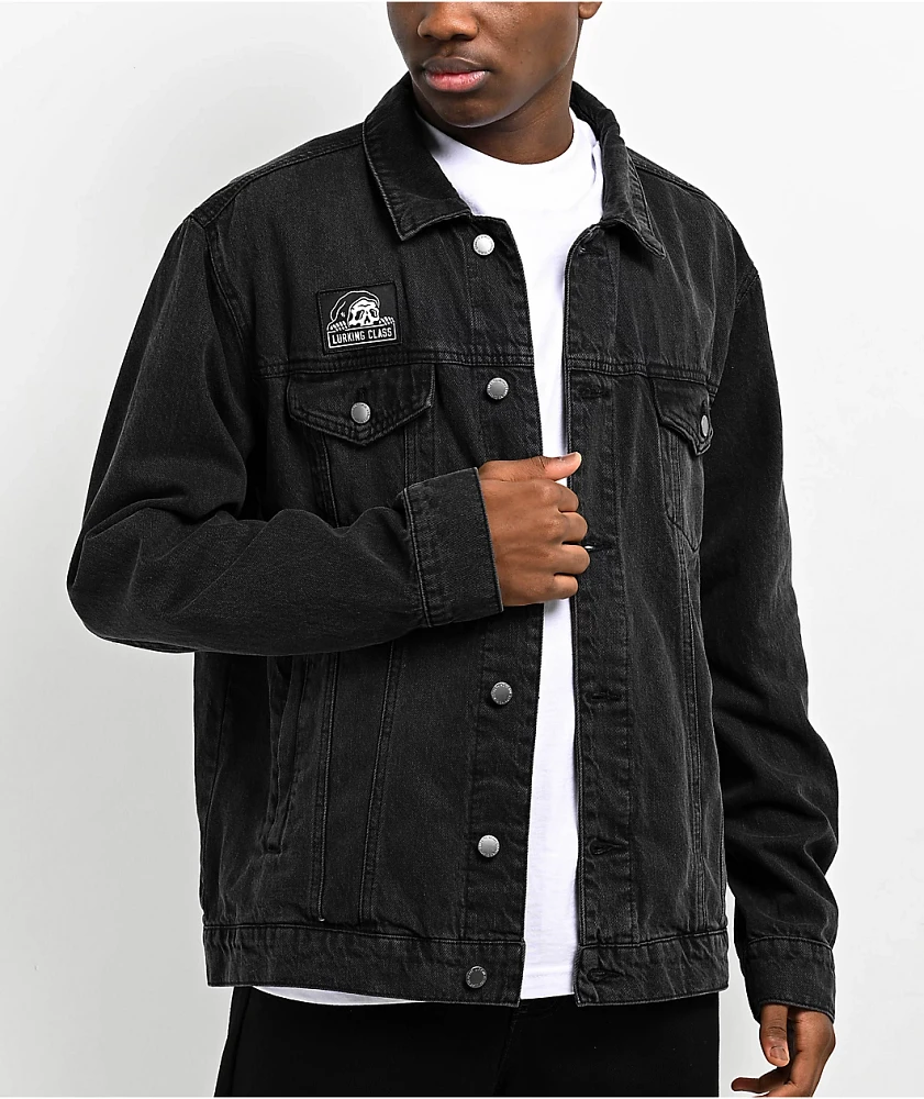 Lurking Class by Sketchy Tank Disconnect Black Denim Jacket