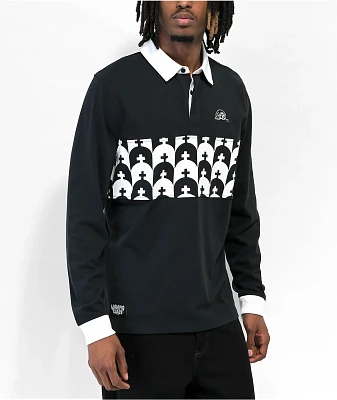Lurking Class by Sketchy Tank Graves Black Rugby Shirt