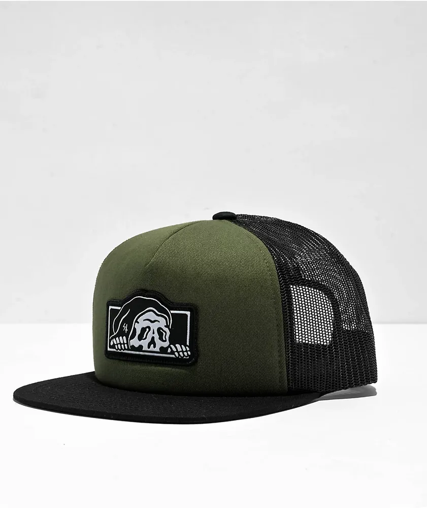 Lurking Class by Sketchy Tank Green & Black Trucker Hat