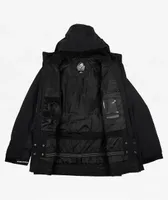 Lurking Class by Sketchy Tank Jacquard Skulls 10K Black Snowboard Jacket