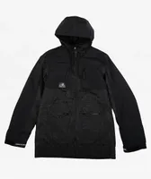 Lurking Class by Sketchy Tank Jacquard Skulls 10K Black Snowboard Jacket