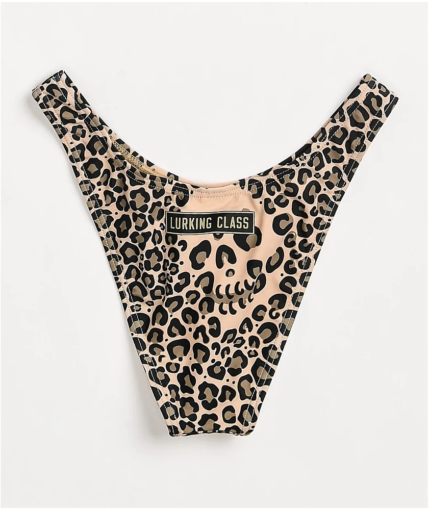 Lurking Class by Sketchy Tank Leopard High Leg Bikini Bottom