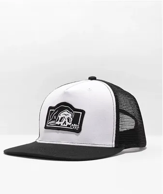 Lurking Class by Sketchy Tank Lurker Black & White Trucker Hat