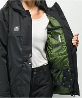 Lurking Class by Sketchy Tank Shacket Black 10K Sherpa Snowboard Jacket