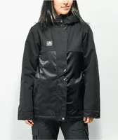 Lurking Class by Sketchy Tank Shacket Black 10K Sherpa Snowboard Jacket