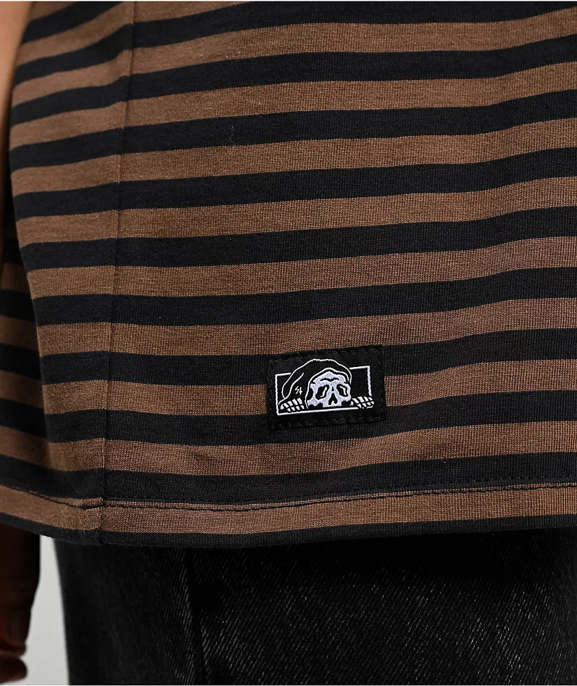 Lurking Class by Sketchy Tank Stay Sharp Brown & Black T-Shirt