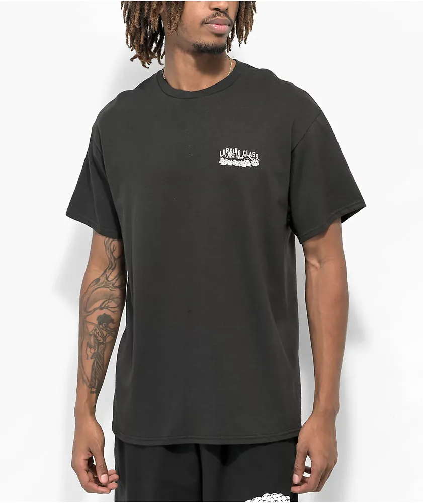 Lurking Class by Sketchy Tank Uncomfortable Black T-Shirt