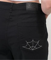 Lurking Class by Sketchy Tank Web Black Wide Leg Denim Jeans