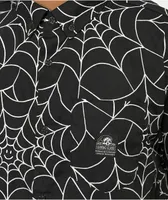Lurking Class by Sketchy Tank Webs Black Short Sleeve Button Up Shirt