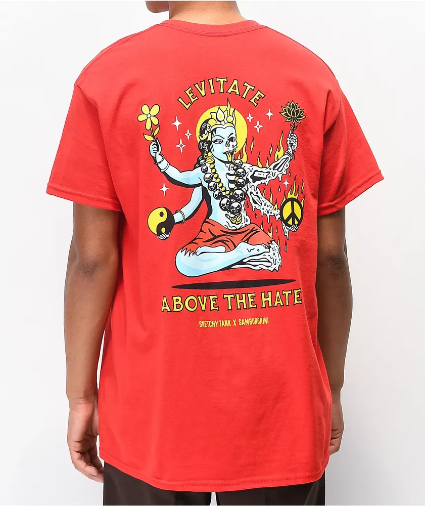 Lurking Class by Sketchy Tank x Samborghini Levitate Red T-Shirt