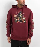 Lurking Class x Mr. Tucks Beast Burgundy Hoodie