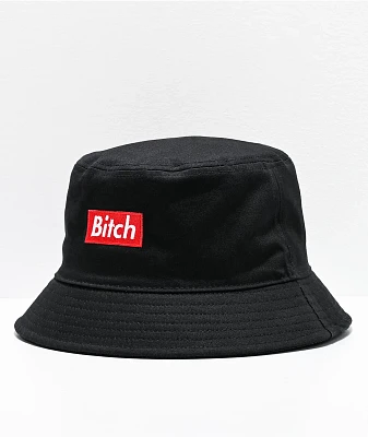 Married To The Mob Bitch In A Box Black Bucket Hat