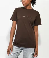 Melodie My Body Dark Brown T-Shirt