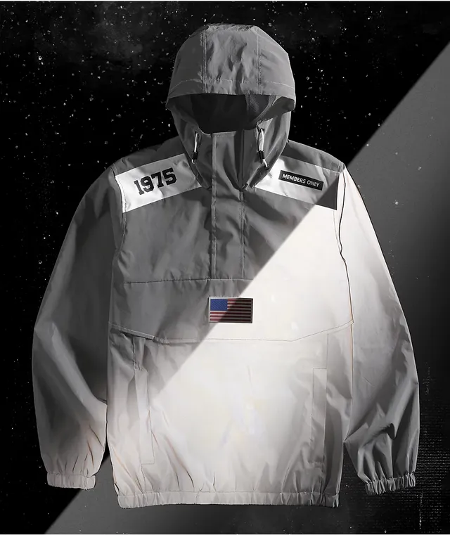 Silver Reflective Pullover Jacket Nasa Reflective Anorak Members