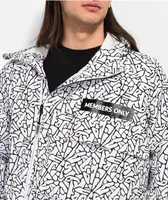 Members Only Originals White & Black Anorak Jacket