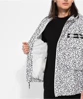 Members Only Originals White & Black Anorak Jacket