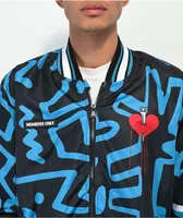 Members Only x Keith Haring Blue Bomber Jacket
