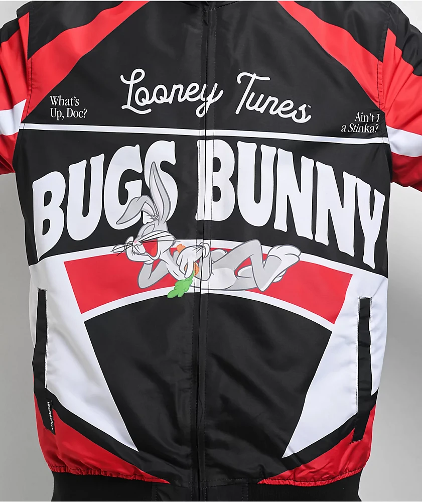 Members Only x Looney Tunes Black & Red Racing Jacket