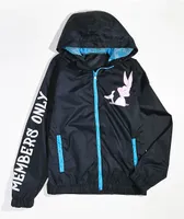 Members Only x Looney Tunes Kids What's Up Doc Black Windbreaker Jacket