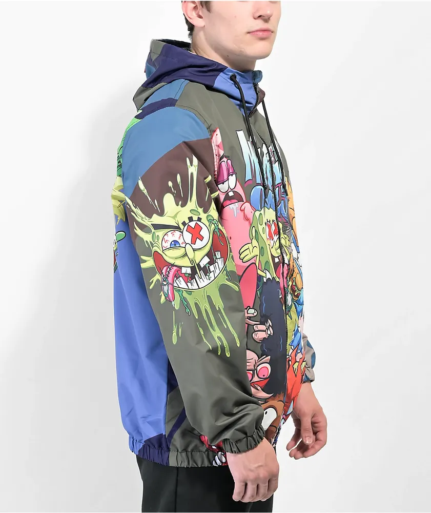 Members Only x Nickelodeon Entourage Blue Windbreaker Jacket